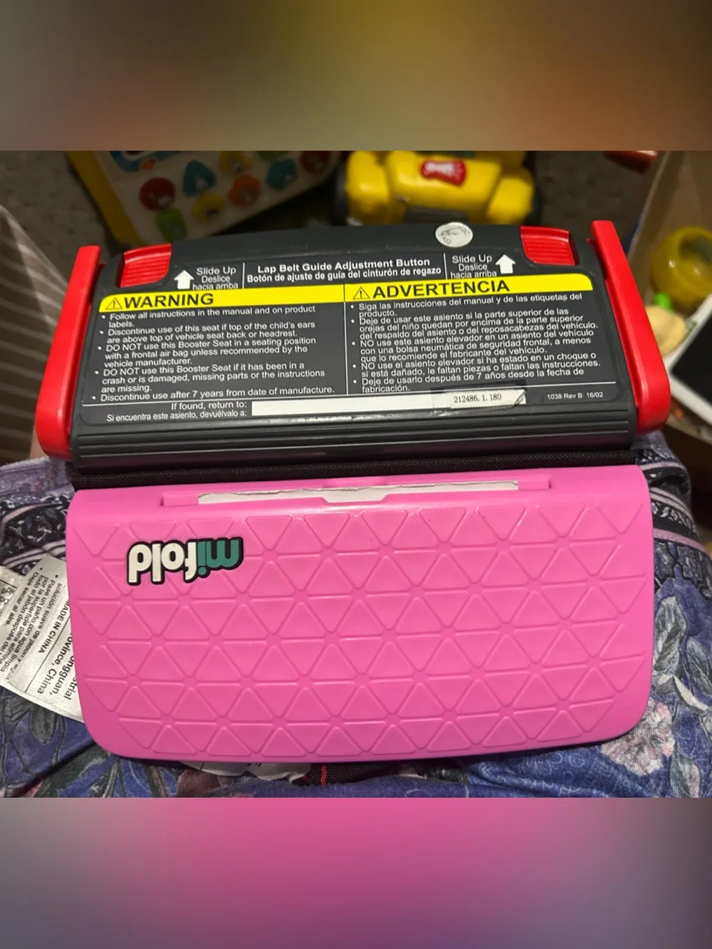 Mifold Compact Booster Seat - Pink